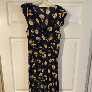 High/Low Summer Floral Romper